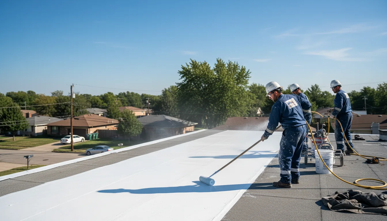 Commercial roof coating in Broadway, OH near me